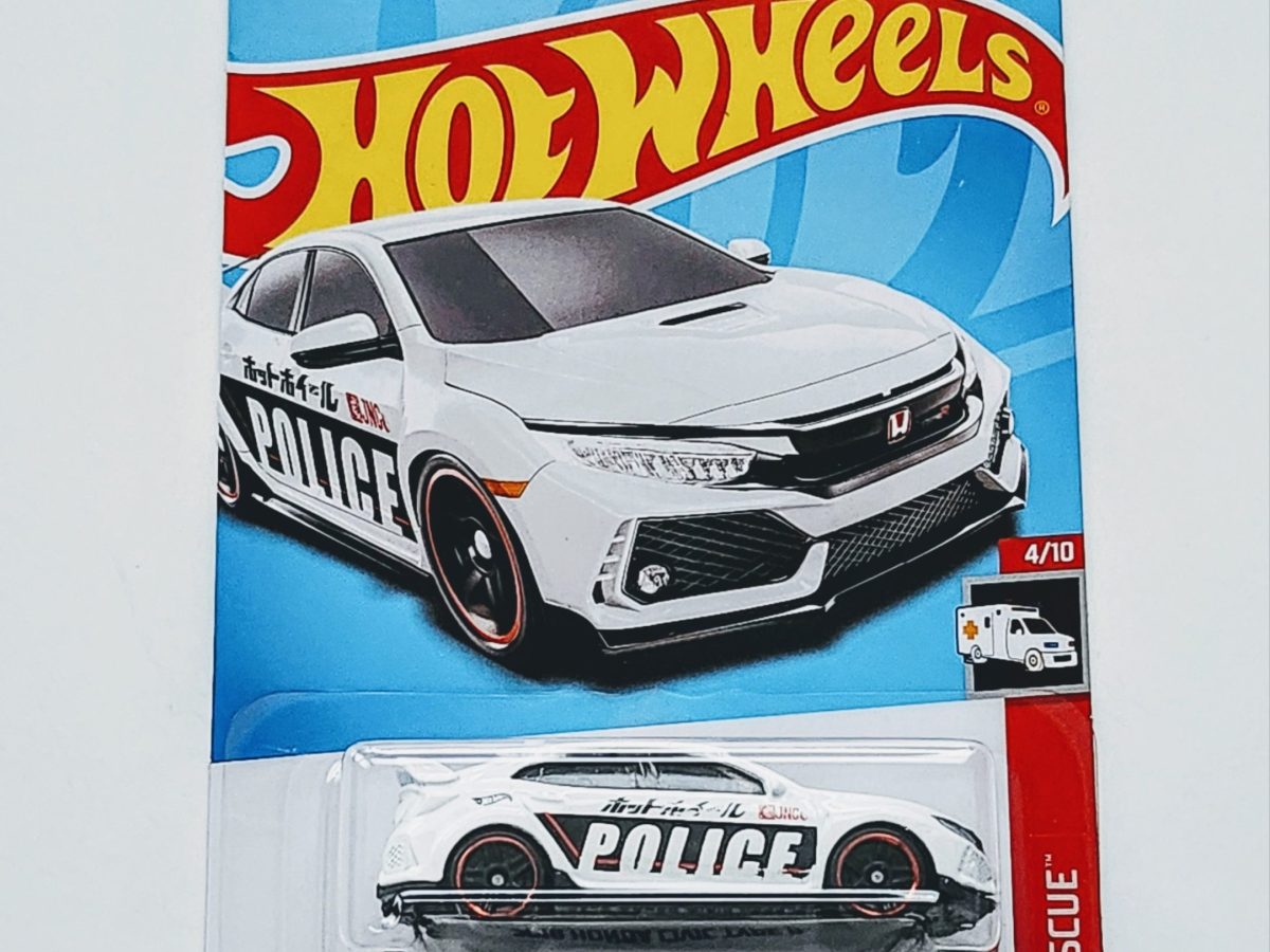 Hot Wheels 2023 HW Rescue 4 of 10 -2018 Honda Civic Type R white