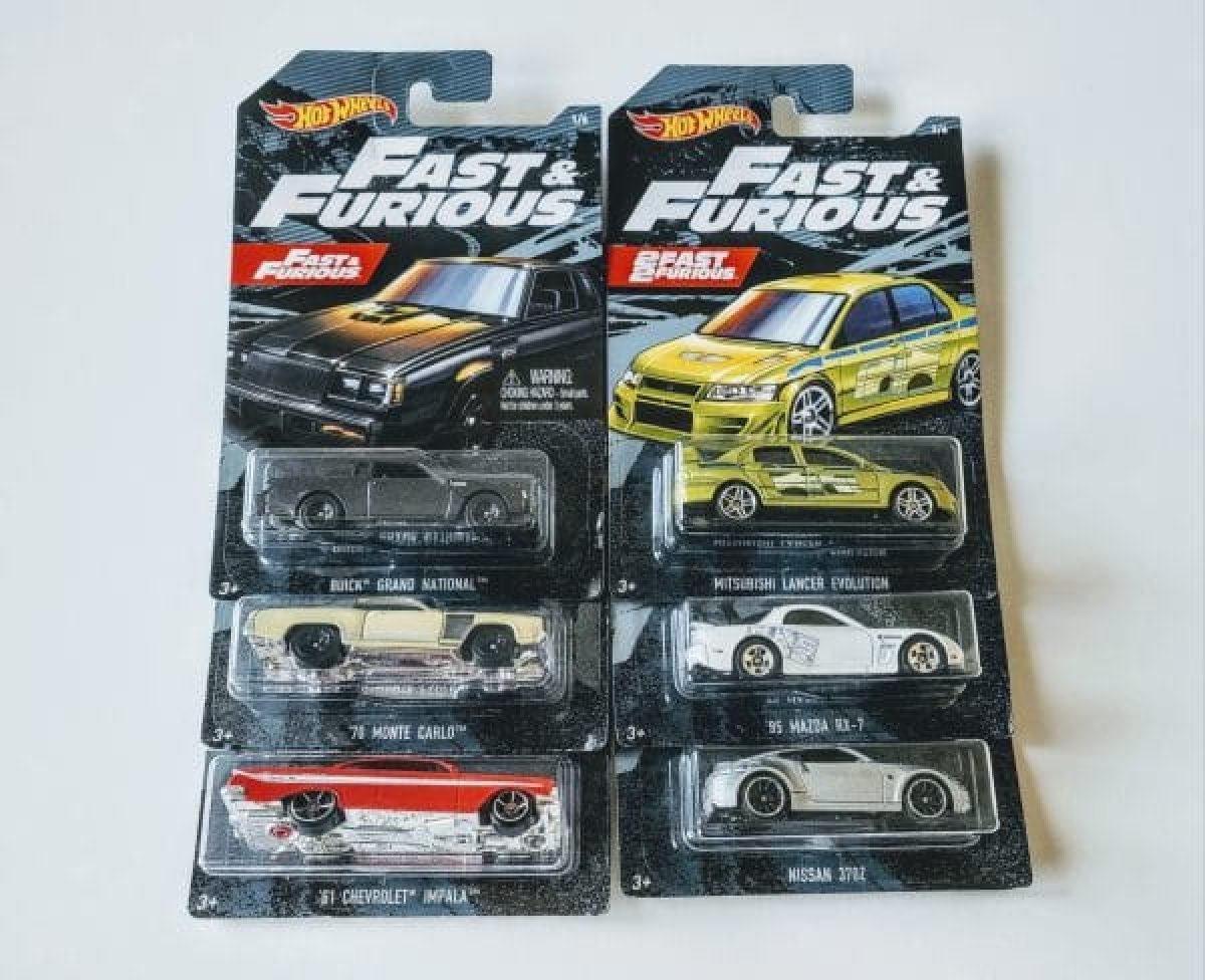 HOT WHEELS 2019 Fast & Furious 1/4 Mile Muscle Set of 5 Cars – J