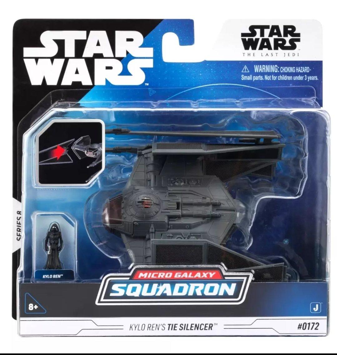 Star Wars Micro Galaxy Squadron Star Fighter Class Series 8 #0172 Kylo Rens Tie Silencer SWJ0393