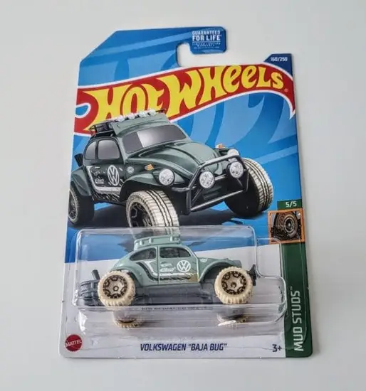 Hot Wheels 2022 Mud Studs 5 of 5 Volkswagen Baja Bug green HCX74