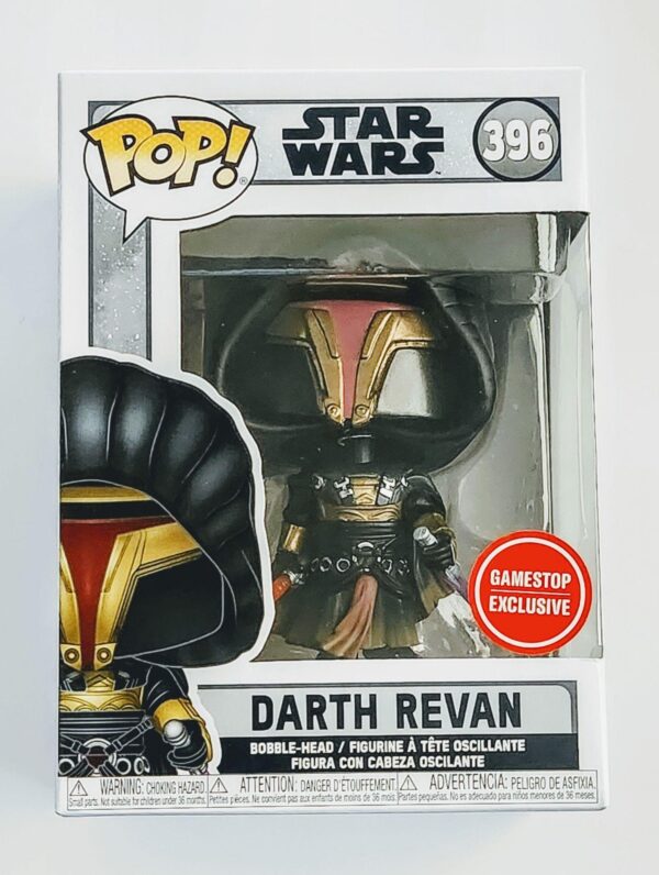 Funko Pop Star Wars Knights of the Old Republic Darth Revan #396 GameStop Exclusive 49627 w/protector