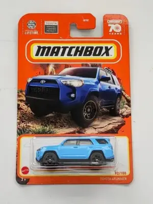 Matchbox 2023 92 of 100 MBX Off Road Toyota 4 Runner Blue HKW76