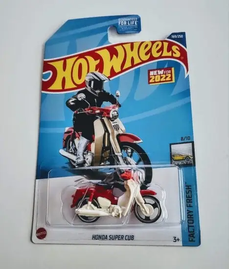 Hot Wheels 2022 Factory Fresh 8 of 10 Honda Super Cub red HCX21