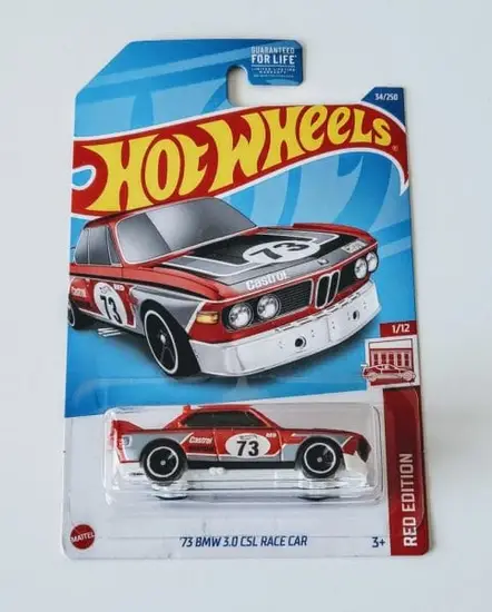 Hot Wheels 2022 Target Red Edition 1 of 12  1973 BMW CSL 3.0 Race car Red HCY58