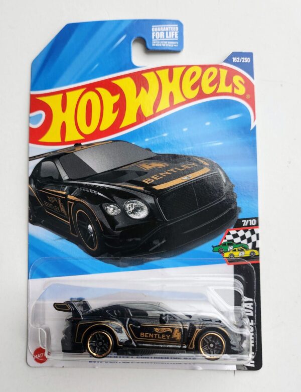 Hot wheels 2025 HW Race Day  Bentley Continental GT3 black JBB30