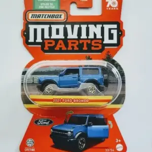 Matchbox 2023 Moving Parts 12 of 54 2021 Ford Bronco Blue HLG18