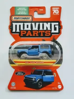 Matchbox 2023 Moving Parts 12 of 54 2021 Ford Bronco Blue HLG18