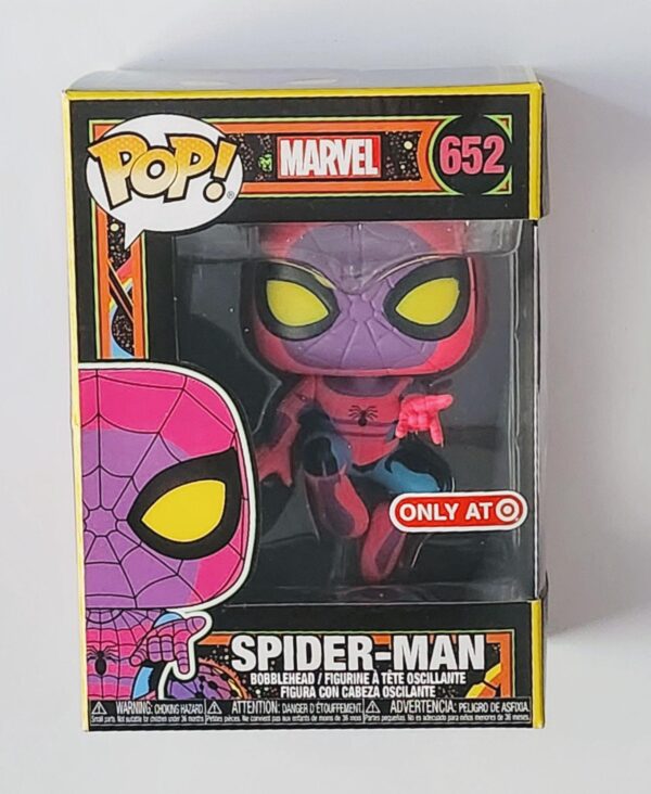 Funko Pop - Marvel #652 Spider-man (black light) Target Exclusive 49515