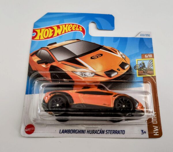 Hot wheels 2024 HW Dirt 6 of 10 - Lamborghini Huracan Sterrato orange  short card HRY87