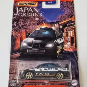 Matchbox 2022 Japan Origins 5 of 12 Subaru Impreza Police Black