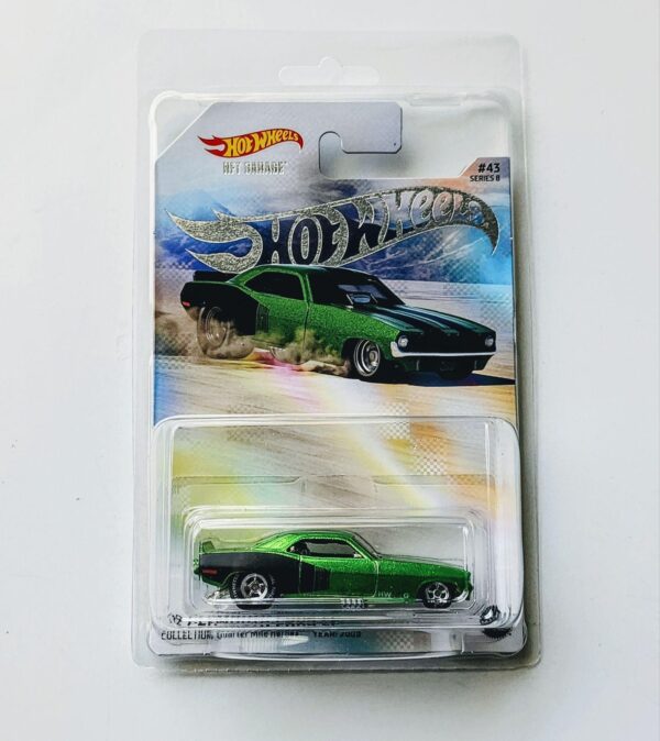 Hot Wheels 2024 NFT Garage Series 8 Quarter Mile Heroes - 1972 Plymouth Cuda FC (drag car) green JCX85