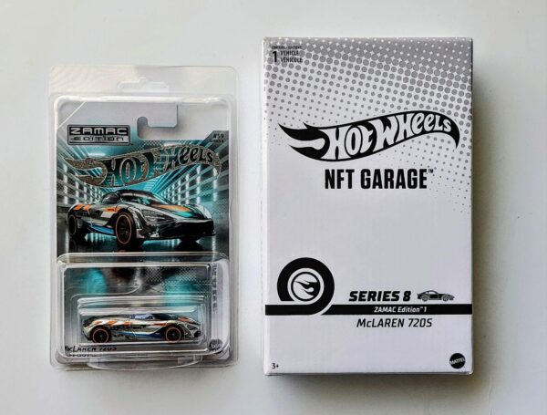 Hot Wheels 2024 NFT Garage Series 8 Zamac edition 1 - McLaren 720's HXN08
