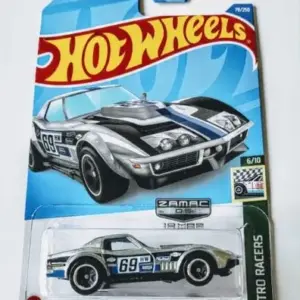 Hot Wheels 2022 Retro Racers 1969 COPO Corvette 6 of 18 Zamac HCY28