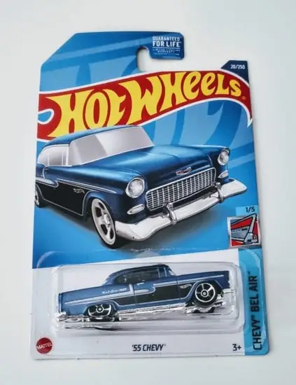 Hot Wheels 2022 Chevy Bel-Air Series 1 of 5 1955 Chevy Blue HCV05