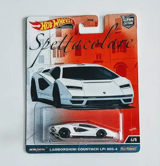 Hot wheels 2023 Car Culture Spettacolare 4 of 5 Lamborghini Coutach LPI 800-4 HCK40