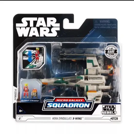Star Wars Micro Galaxy Squadron Starfighter class Series 6 #126 Hera Syndulla X-Wing Rare chase SWJ0338 (limited to 15k pcs)