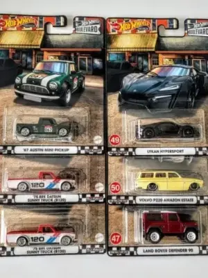 Hot Wheels Car Culture 2022 Boulevard Mix I Complete Set w/Datsun  Tampo error Variation