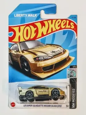 Hot Wheels 2023 HW Modified 1 of 5 LB Super Silhouette Nissan Silva S15 Gold (LBWK)