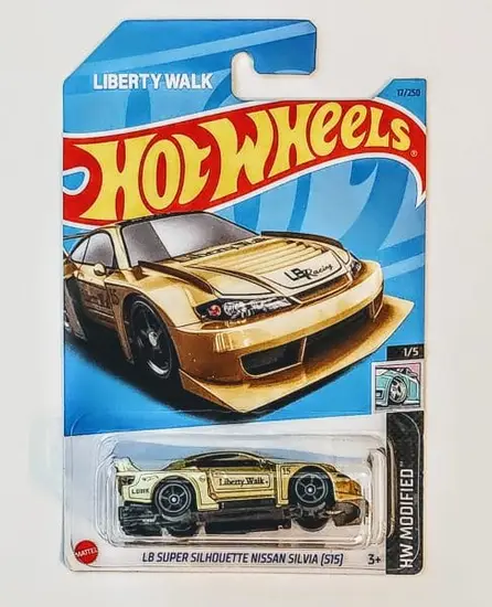 Hot Wheels 2023 HW Modified 1 of 5 LB Super Silhouette Nissan Silva S15 Gold (LBWK)