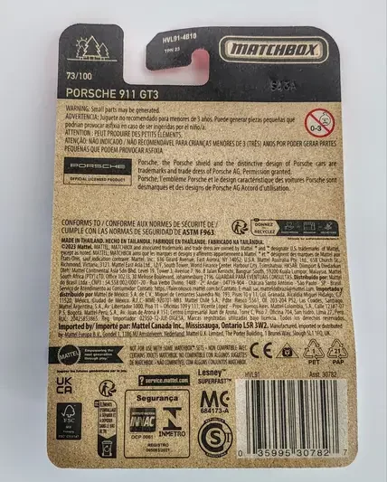 Matchbox 2024 - 73 of 100 MBX Highway Porsche 911 GT3 white HVL91