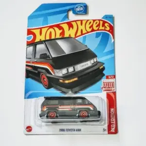 Hot Wheels 2023 Target Red Edition 6 of 12 1986 Toyota Van black HKL56