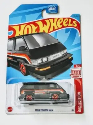 Hot wheels 2023 Target Red edition 6 of 12 1986  Toyota Van black HKL56