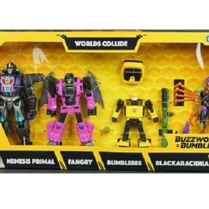 Transformers Bumblebee  Buzzworthy- Worlds Collide 4 pack F0994