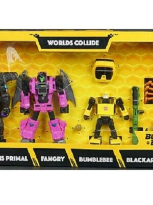 2025/09/1000006976.jpg Transformers Bumblebee Buzzworthy- Worlds Collide 4 pack F0994