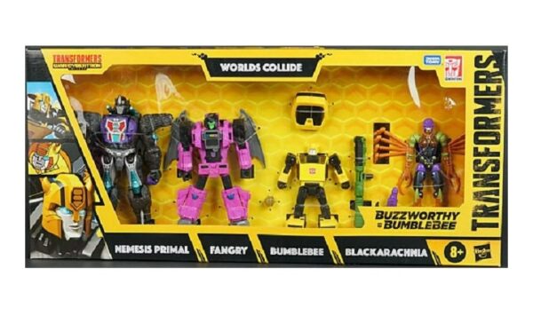 Transformers Bumblebee  Buzzworthy- Worlds Collide 4 pack F0994