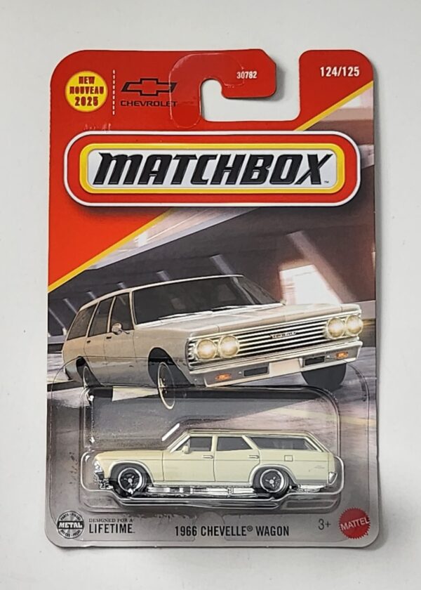 Matchbox 1966 Chevelle Wagon lemonwood yellow JBN44