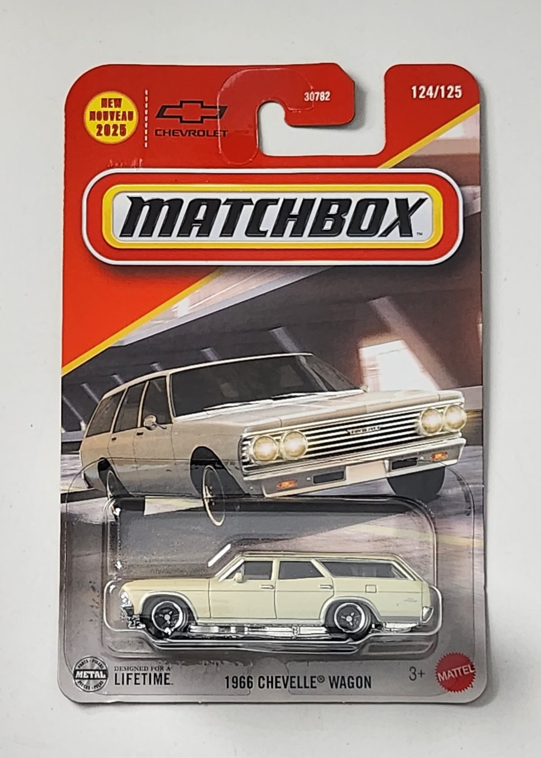 Matchbox 1966 Chevelle Wagon lemonwood yellow JBN44 - JTC Collectibles