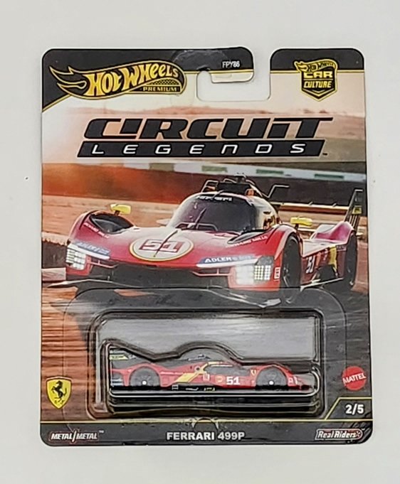 Hot Wheels 2025 Car Culture Circuit Legends Ferrari 499P red