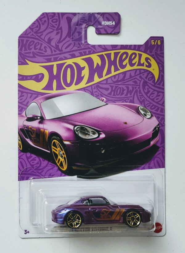 Hot wheels 2025 - 57th anniversary series mix 2 - Porsche Cayman S purple and chrome JDM30