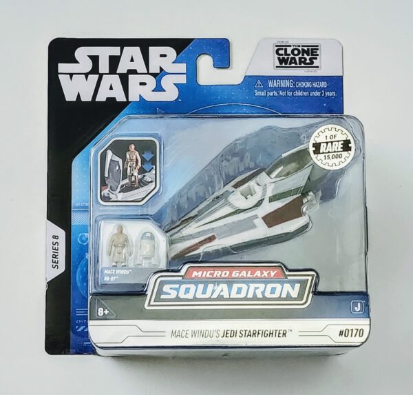 Star Wars Micro Galaxy Squadron series 8 Light armor class #0170 Mace Windu's Jedi Starfighter Rare chase SWJ0391