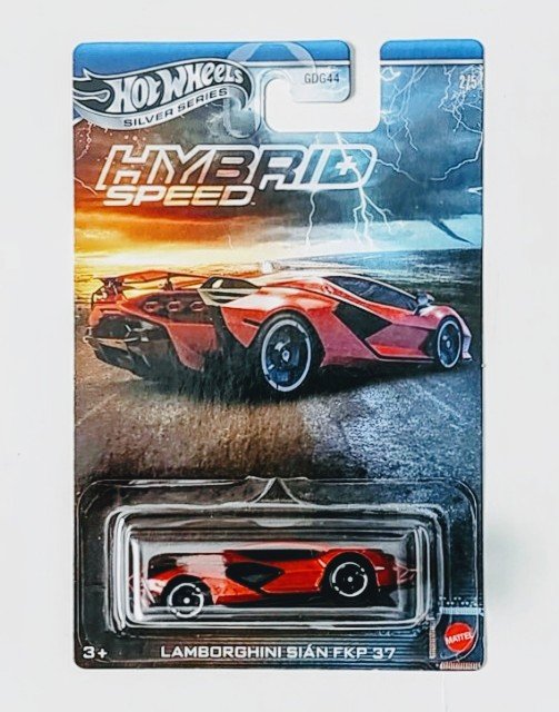 Hot wheels Silver series 2025 Hybrid Speed series Lamborghini Sian FKP 37 Red JCB77