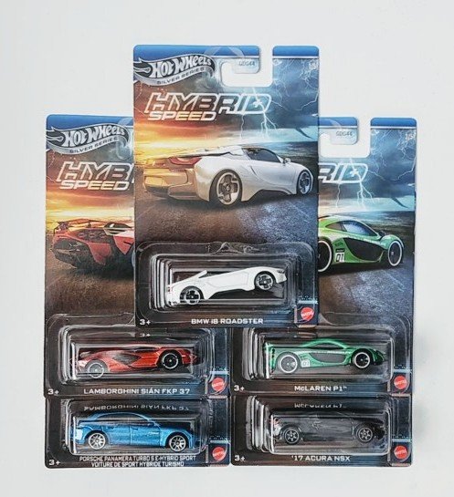 Hot Wheels 2025 Silver Series Hybrid Speed Complete set of 5