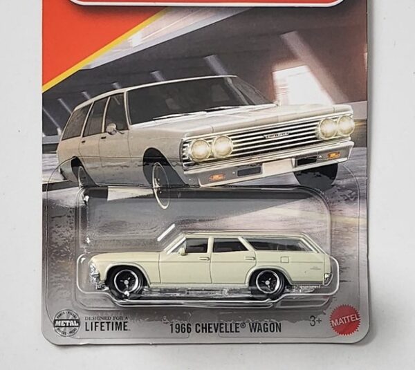 Matchbox 1966 Chevelle Wagon lemonwood yellow JBN44