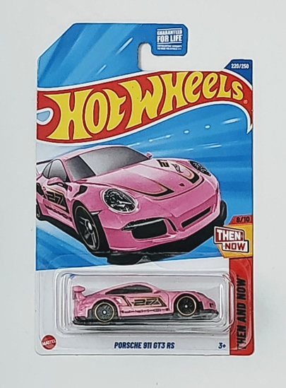 Hot wheels 2025 Then and Now - Porsche 911 GT3 RS pink JBB35