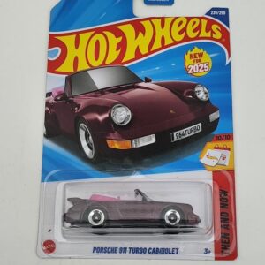 Hot wheels 2025 Then and Now Porsche 911 Turbo Cabriolet mahogany metallic HYW37