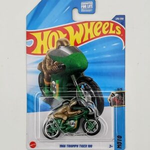 Hot Wheels 2025 Moto Triumph Tiger 100 green Case N Treasure Hunt