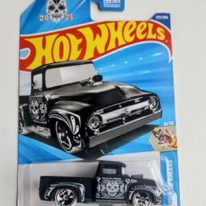 Hot Wheels 2025 HW Celebration Racers Custom 1956 Ford Truck black matte (Dia Los Muertos) JBB43