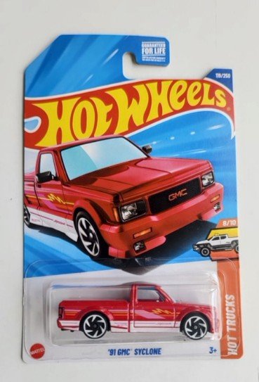 Hot wheels 2025 HW Hot Trucks 1991 GMC Syclone red