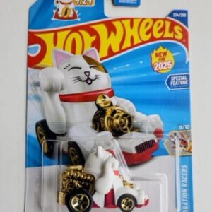 Hot Wheels 2025 HW Celebrations Custom Feline lucky white HYW52