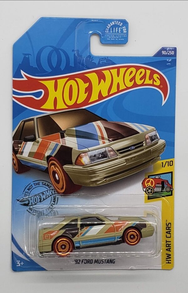 Hot Wheels 2020 HW Art Cars 1992 Ford Mustang (Beige) GHF95