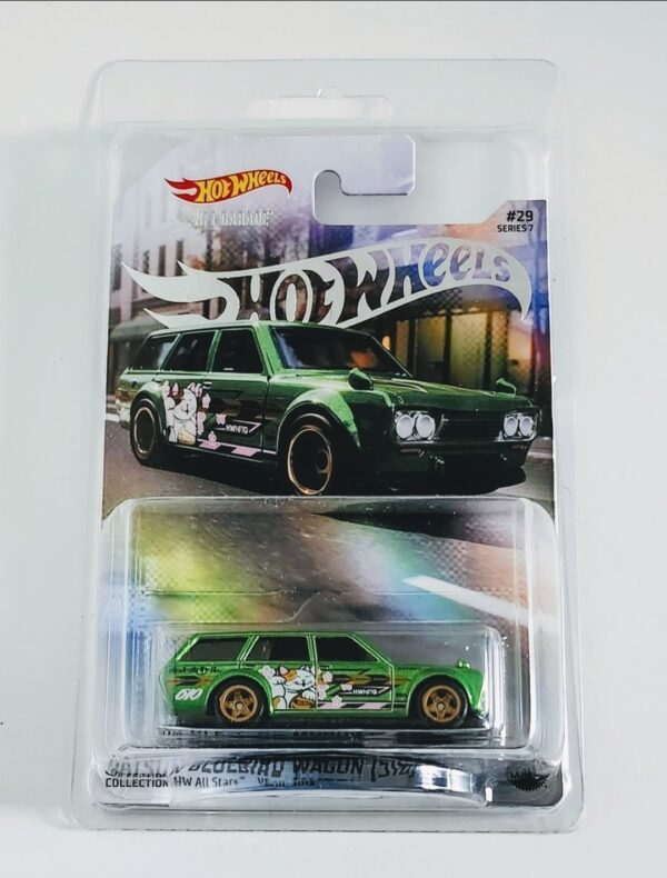 Hot wheels 2024 NFT Garage Series 7 HW All Stars Datsun Bluebird Wagon green (510)