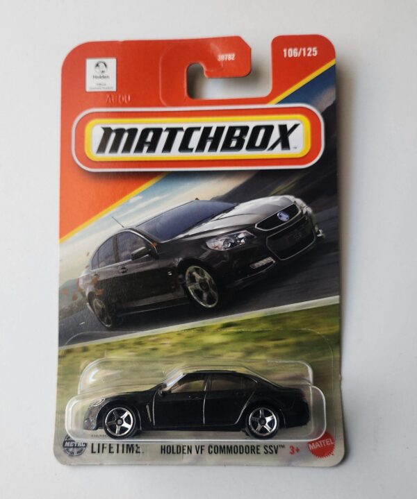 Matchbox 2025 Holden VF Commodore SSV black JBP57