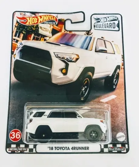 Hot Wheels 2021 Car Culture Boulevard mix H 36 of 40 2018 Toyota 4Runner white GRM08