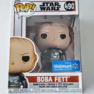 Funko Pop Star Wars The Mandalorian #490 Boba Fett Unmasked Walmart Exclusive