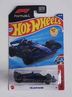 Hot wheels 2025 Track Aces 1 of 6 Williams Racing F1 blue JBC07