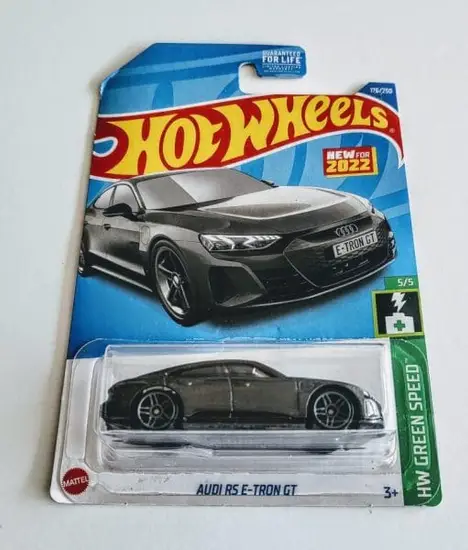 Hot Wheels 2022 HW Green Speed 5 of 5 Audi RS E-Tron GT Gray HCR99